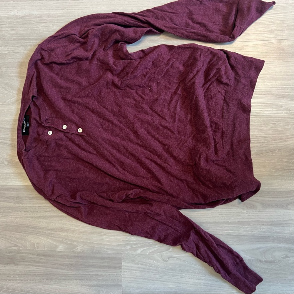 Bonobos Burgundy Crewneck Sweater